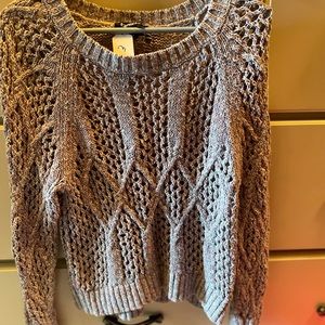 Express Cable Knit Long Sleeve Sweater Size X-Small